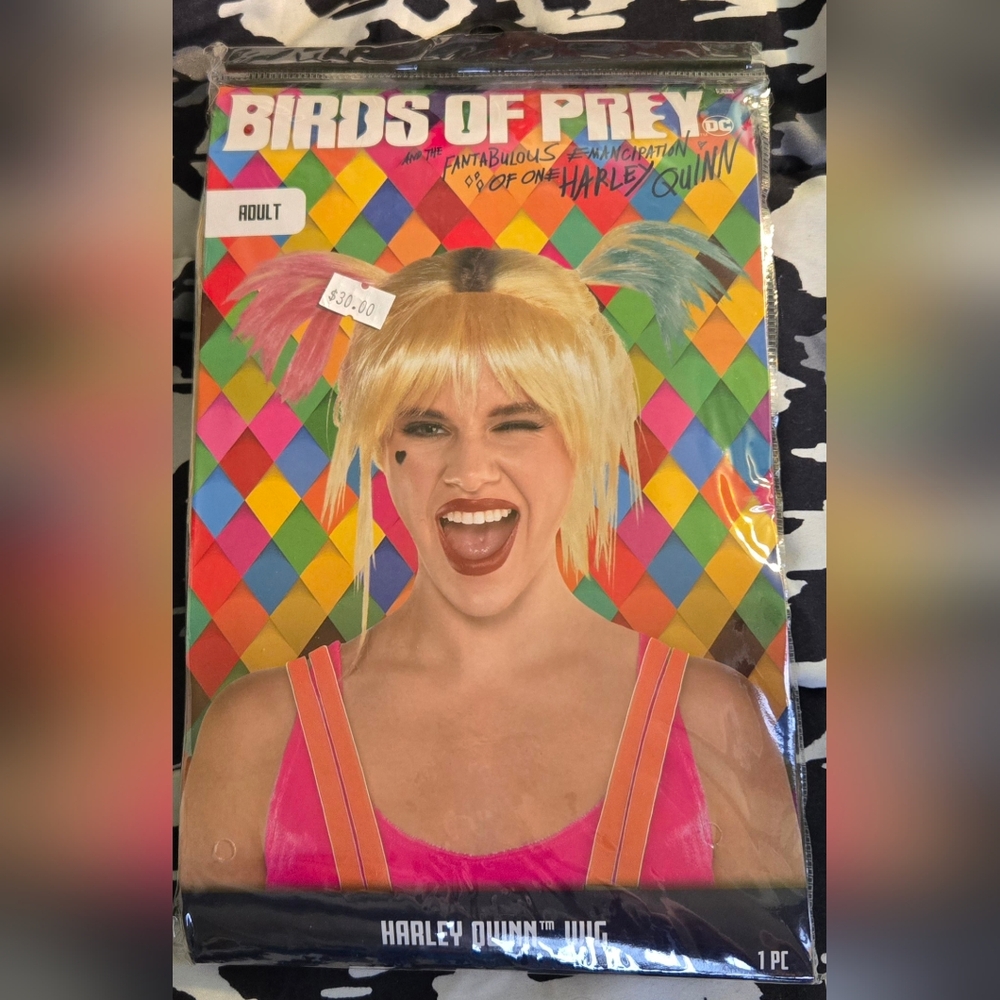 NEW Harley Quinn Birds Of Prey Adult Wig